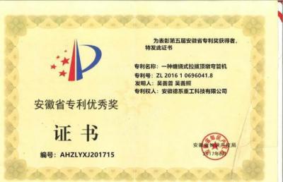 安徽省专利优秀奖（2项）