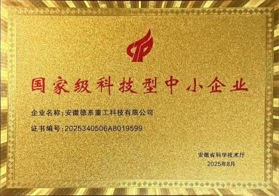 国家级科技型中小企业