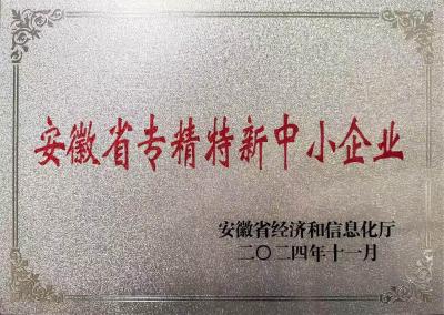 安徽省专精特新中小企业